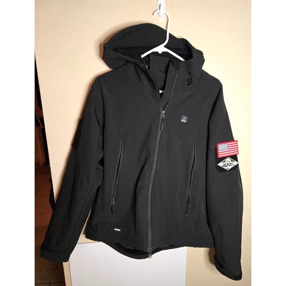 Dewbu Ladies Heated Soft Shell Jacket Size Large Winter Warm Active